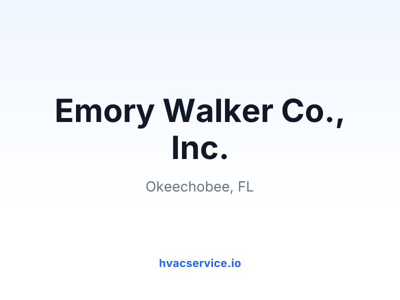 Emory Walker Co., Inc.