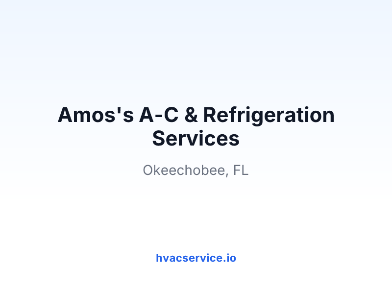 Amos's A-C & Refrigeration Services