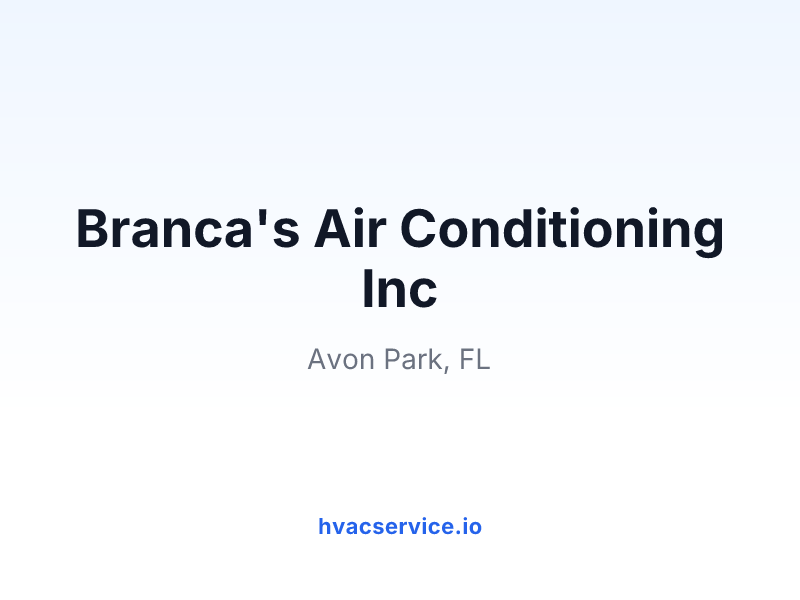 Branca's Air Conditioning Inc
