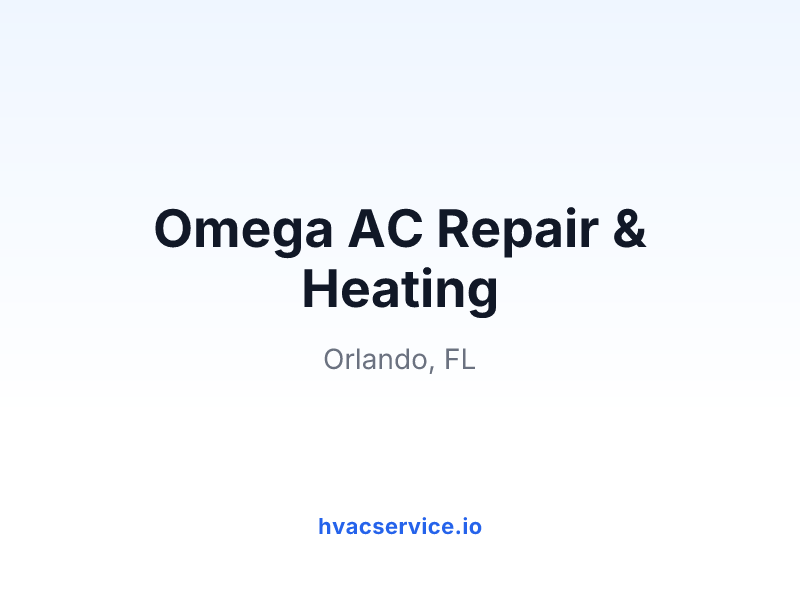 Omega AC Repair & Heating