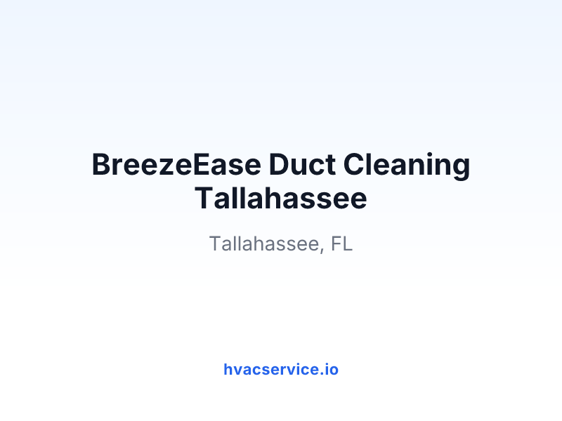 BreezeEase Duct Cleaning Tallahassee