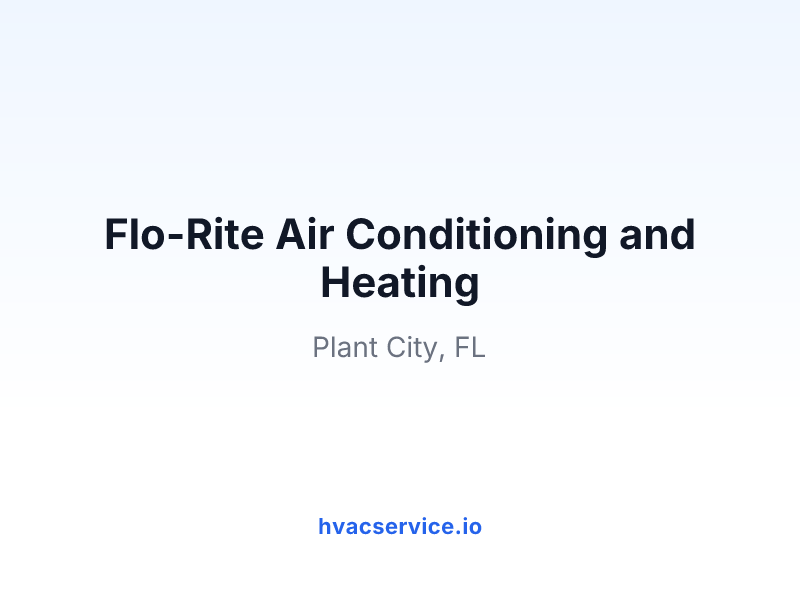 Flo-Rite Air Conditioning and Heating