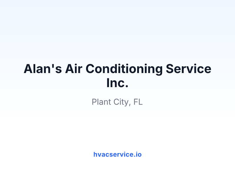 Alan's Air Conditioning Service Inc.