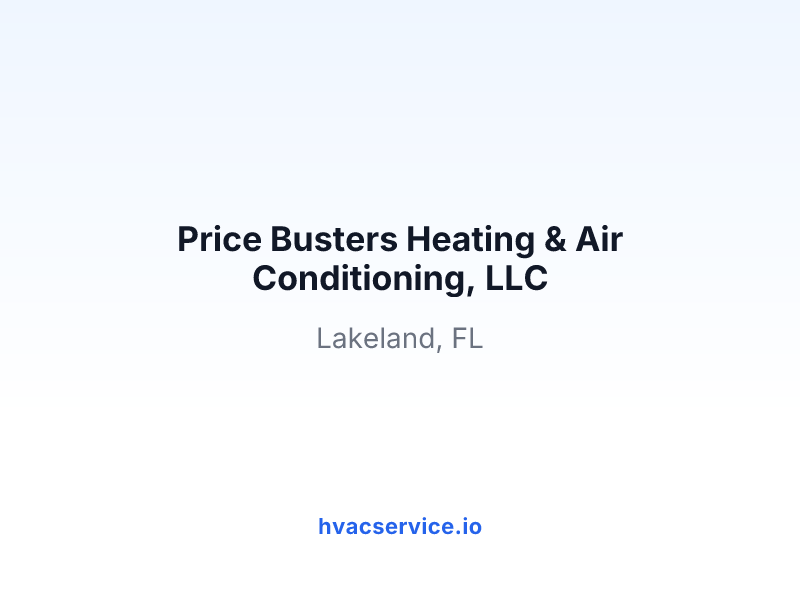 Price Busters Heating & Air Conditioning, LLC