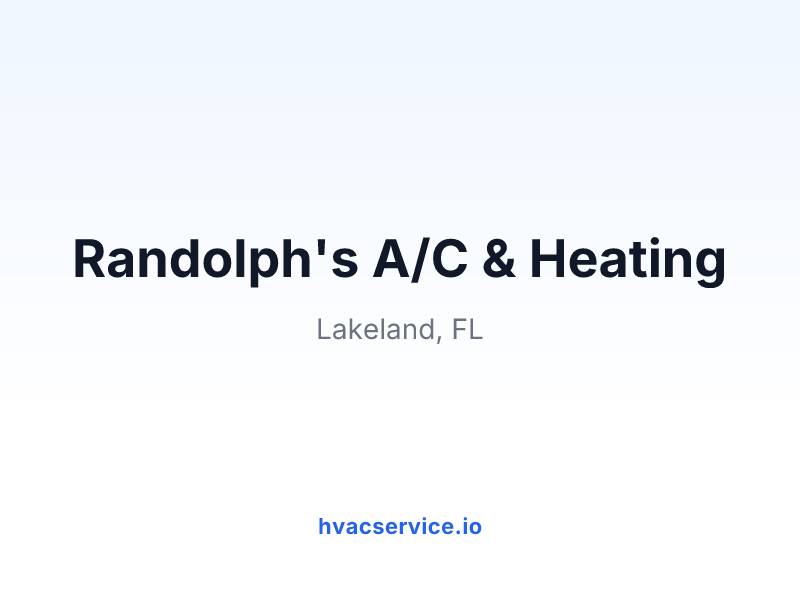 Randolph's A/C & Heating