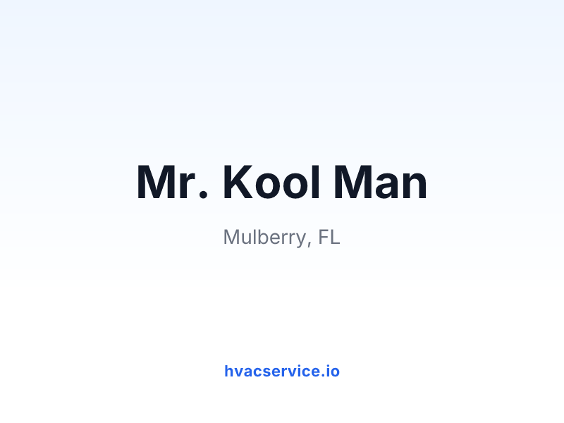 Mr. Kool Man