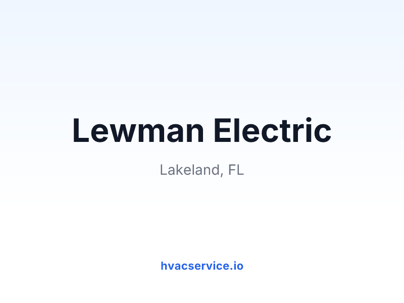 Lewman Electric