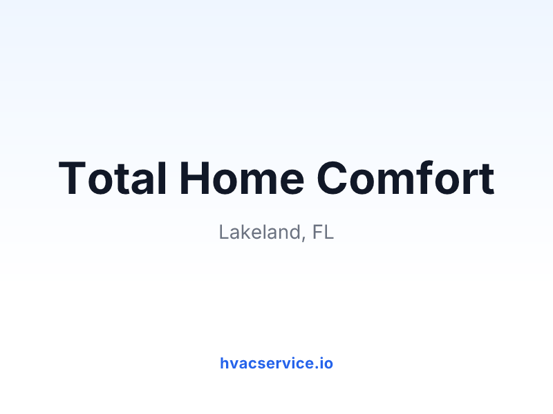 Total Home Comfort