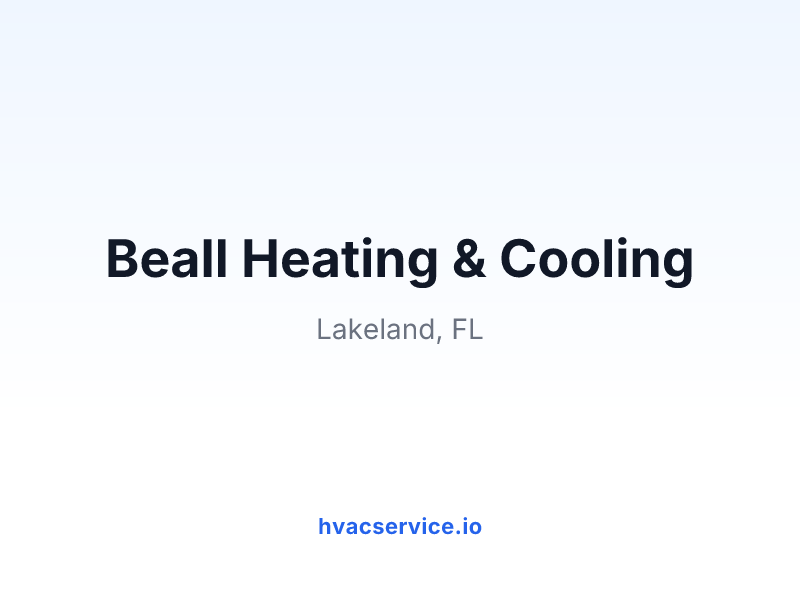 Beall Heating & Cooling