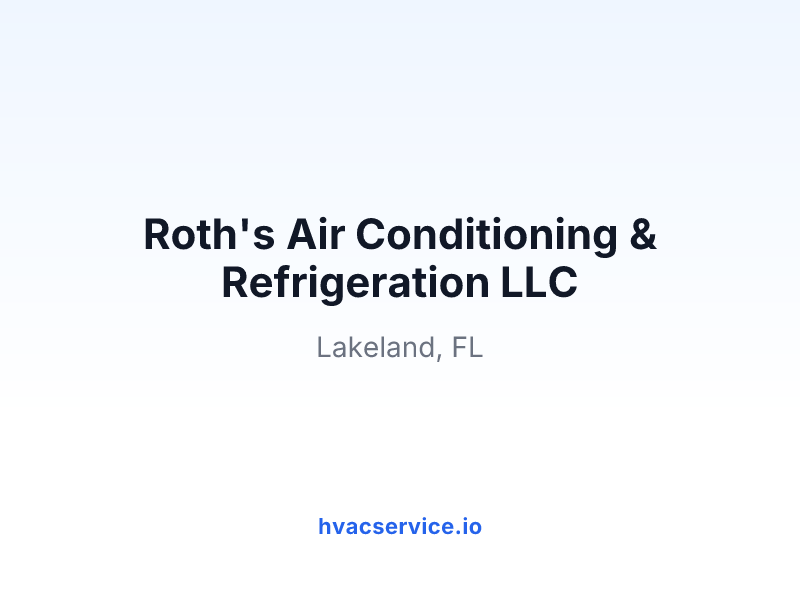 Roth's Air Conditioning