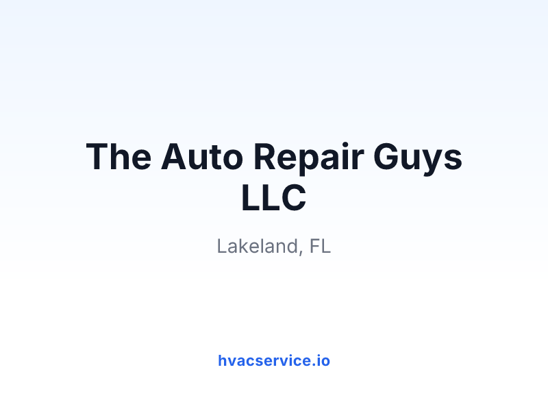 The Auto Repair Guys LLC