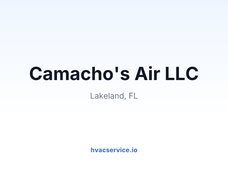 Camacho's Air LLC
