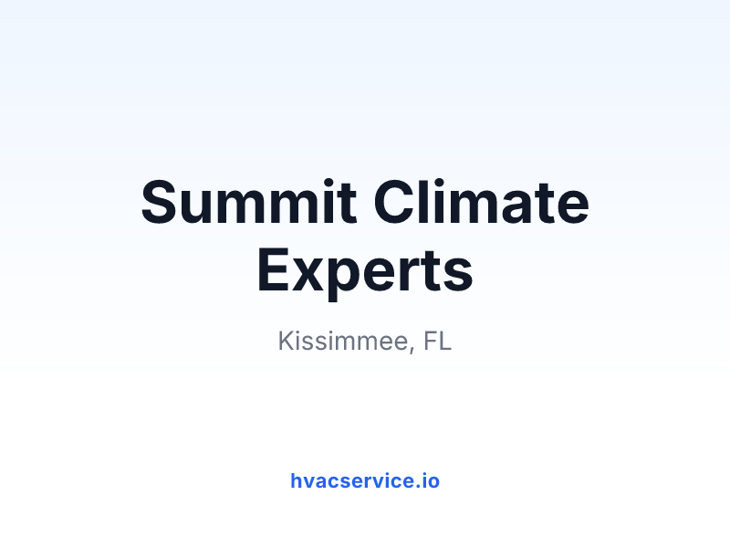 Summit Climate Experts
