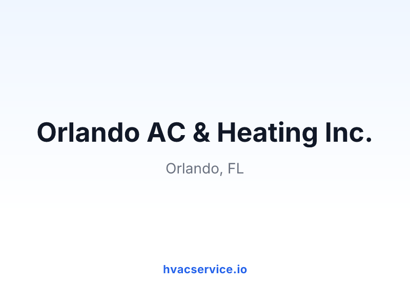 Orlando AC & Heating Inc.