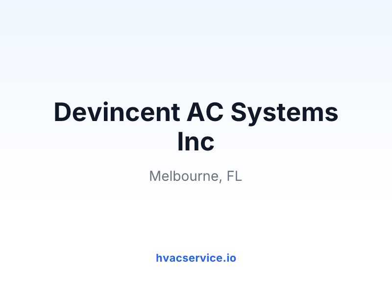 Devincent AC Systems Inc
