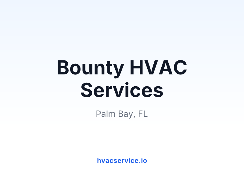 Bounty HVAC Services