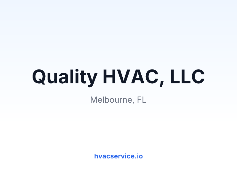 Quality HVAC, LLC