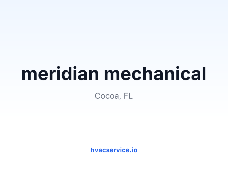 meridian mechanical
