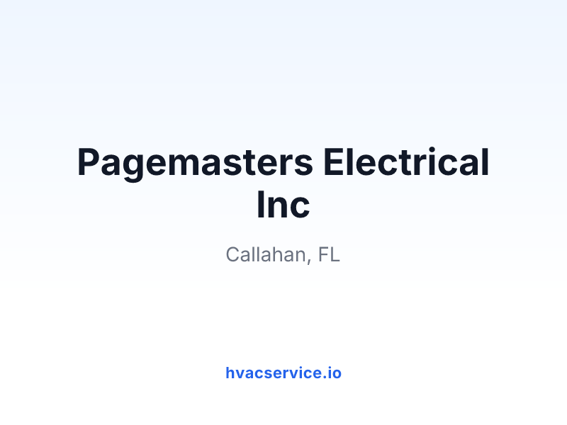 Pagemasters Electrical Inc
