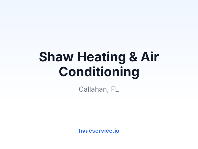 Shaw Heating & Air Conditioning