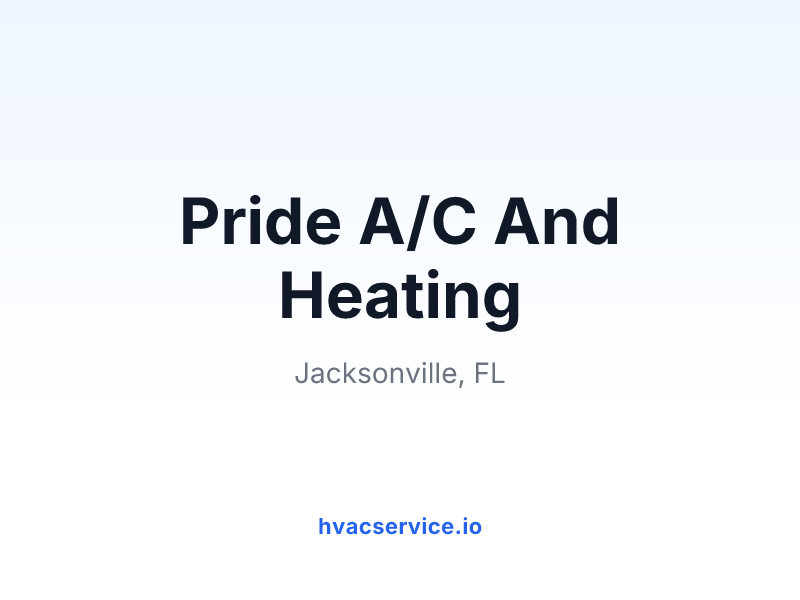 Pride A/C And Heating