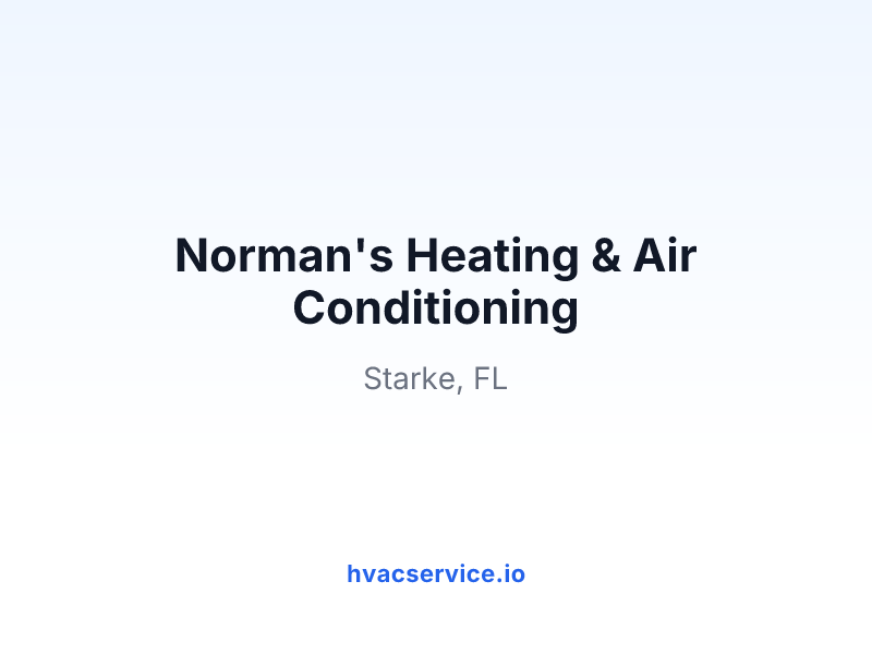 Norman's Heating & Air Conditioning