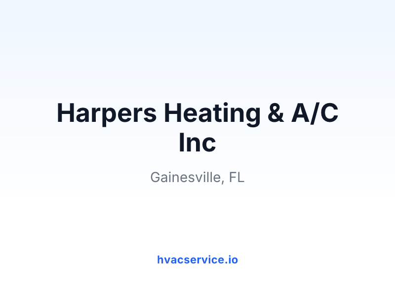 Harpers Heating & A/C Inc