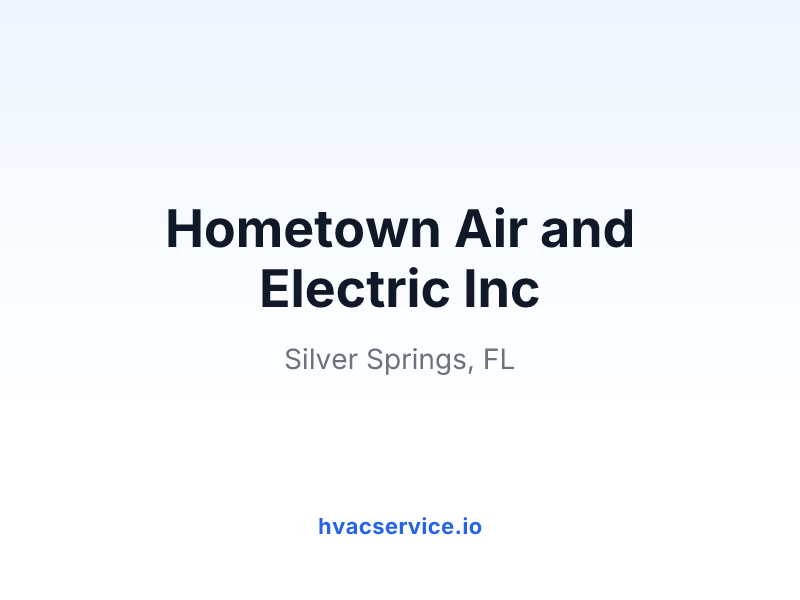 Hometown Air and Electric Inc