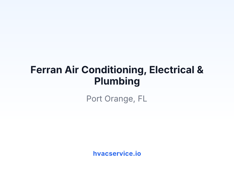 Ferran Air Conditioning, Electrical & Plumbing