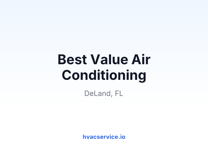 Best Value Air Conditioning