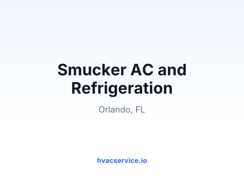 Smucker AC and Refrigeration