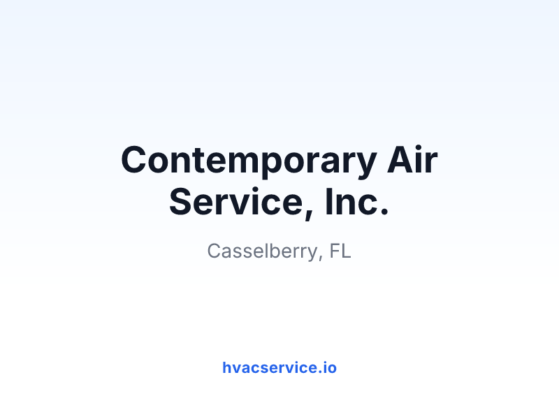 Contemporary Air Service, Inc.