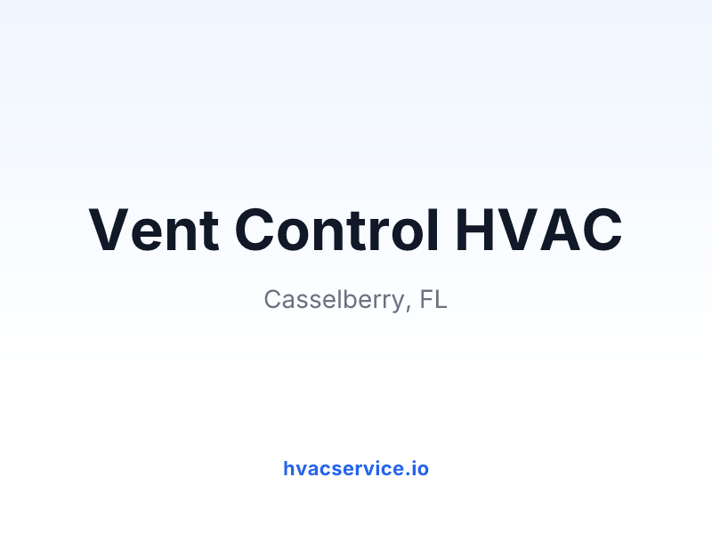 Vent Control HVAC