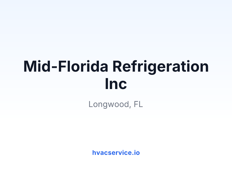 Mid-Florida Refrigeration Inc