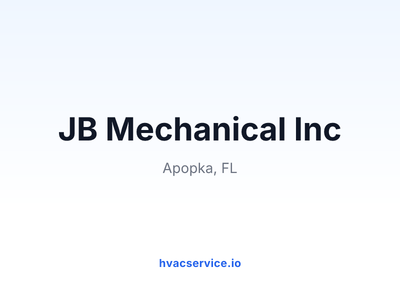JB Mechanical Inc