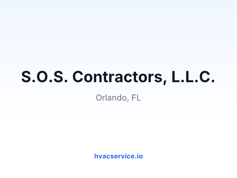 S.O.S. Contractors, L.L.C.