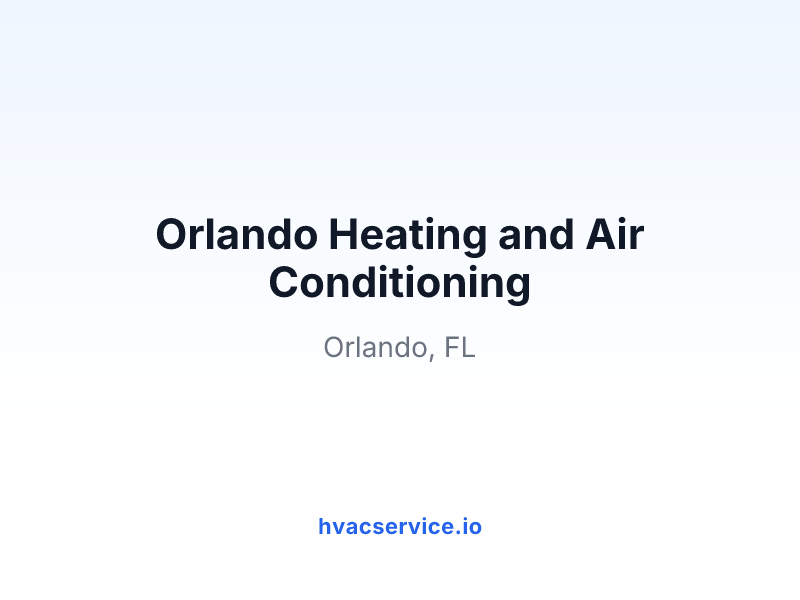 Orlando Heating and Air Conditioning