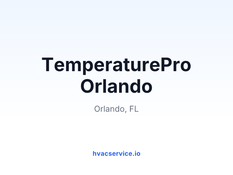 TemperaturePro Orlando