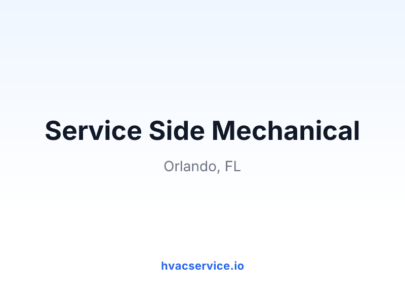 Service Side Mechanical