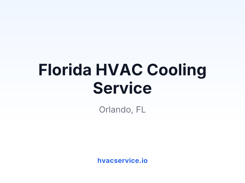 Florida HVAC Cooling Service