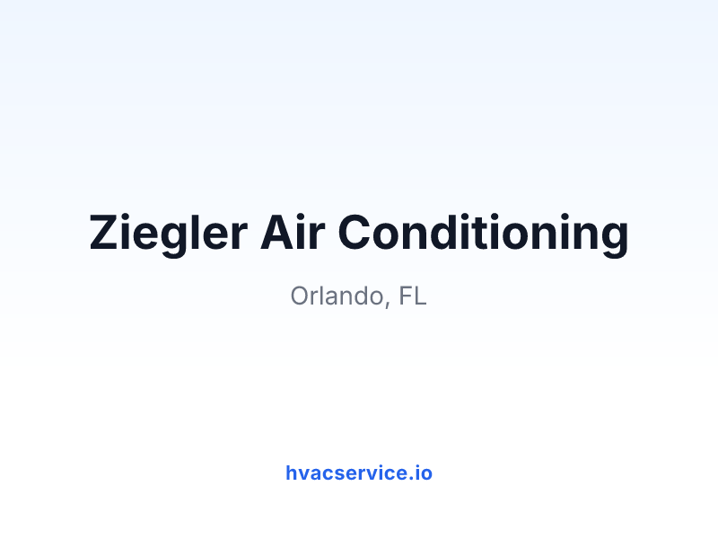 Ziegler Air Conditioning