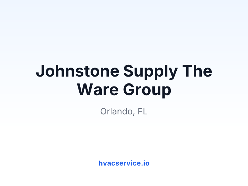 Johnstone Supply The Ware Group