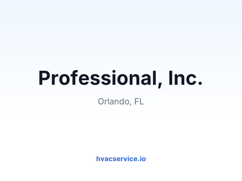 Professional, Inc.