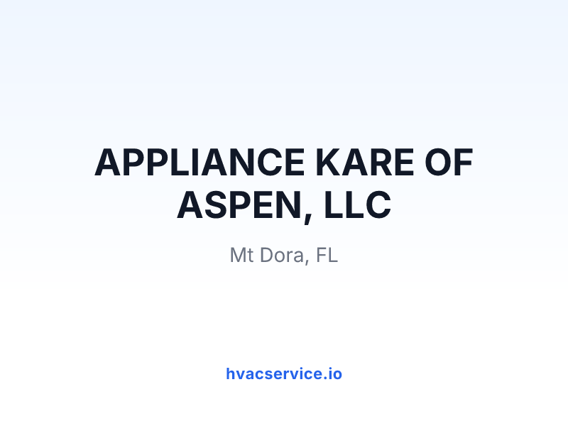 APPLIANCE KARE OF ASPEN, LLC