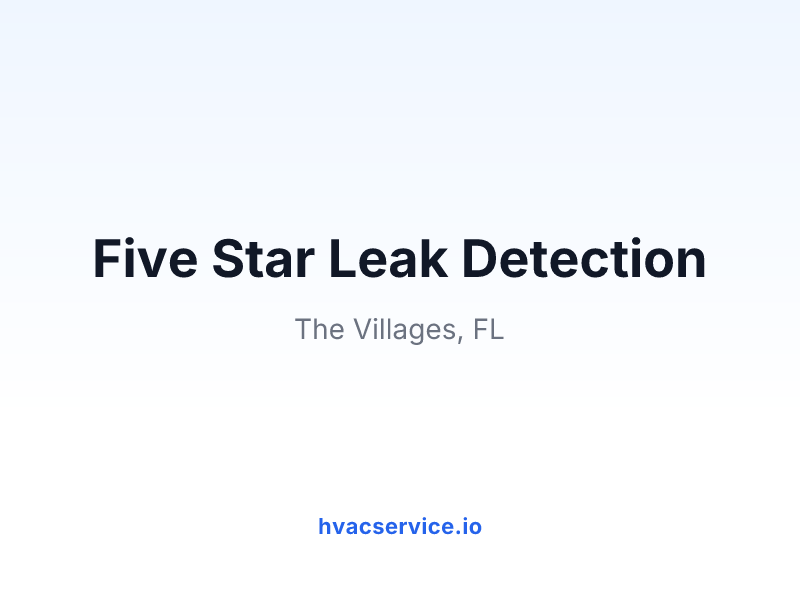 Five Star Leak Detection