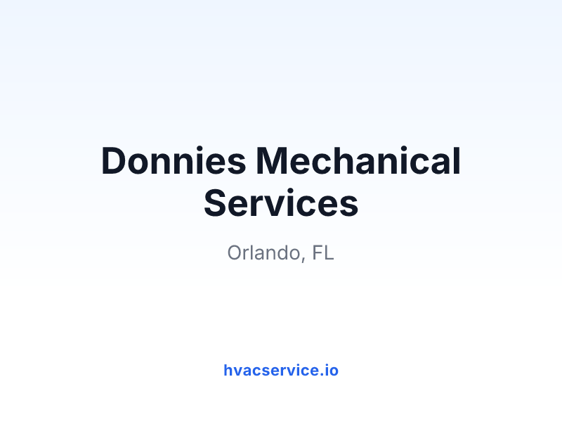 Donnies Mechanical Services