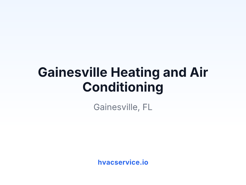 Gainesville Heating and Air Conditioning