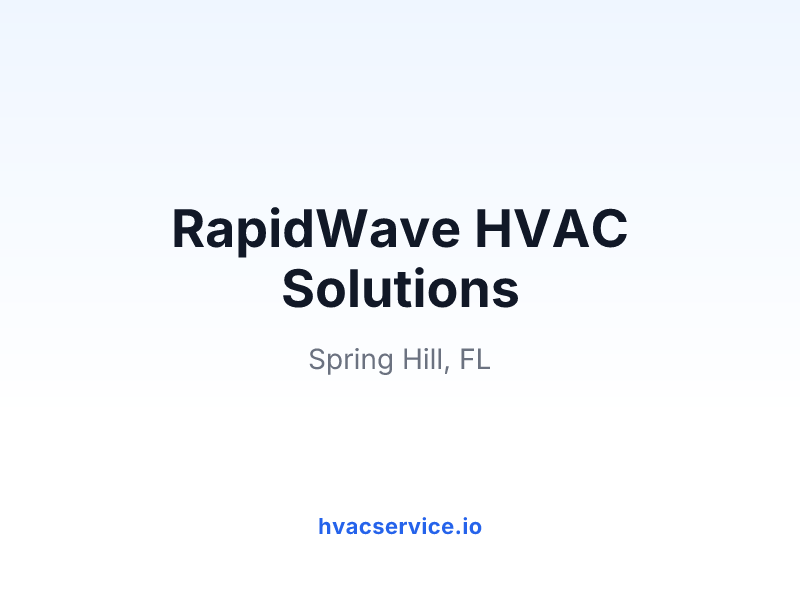 RapidWave HVAC Solutions