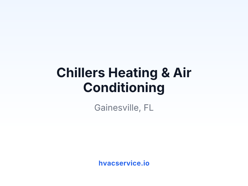 Chillers Heating & Air Conditioning