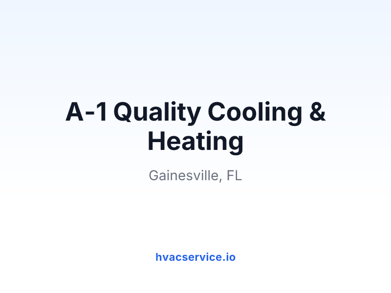A-1 Quality Cooling & Heating